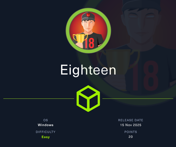 [Protected] Eighteen HackTheBox Writeup