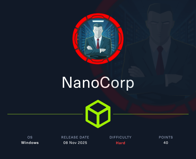 [Protected] NanoCorp HackTheBox Writeup